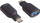 Adapter USB MicroConnect USB 3.1CAAF, USB C në USB A, i zi