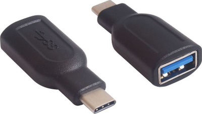 Adapter USB MicroConnect USB 3.1CAAF, USB C në USB A, i zi