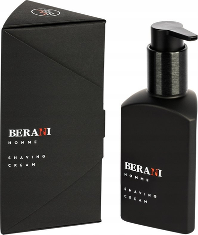 Krem rroje BERANI Homme Shaving Cream, 120 ml, për meshkuj, i zi
