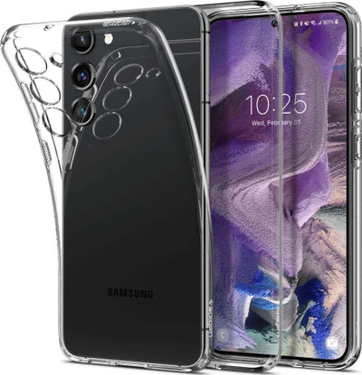 Kapak telefoni Spigen Liquid Crystal për Samsung Galaxy S23, TPU, transparent