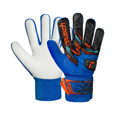Doreza portieri Reusch Attrakt Starter Solid Jr, për kalamaj, latex sintetik, blu
