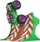 Kamionçinë lodër Monster Jam Grave Digger, 1:64, me telekomandë, jeshile