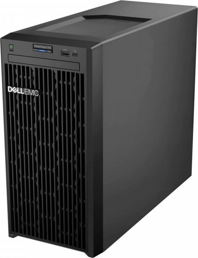 Server tower Dell PowerEdge T150, Xeon E-2314, 16GB RAM, 2TB HDD, ngjyrë e zezë