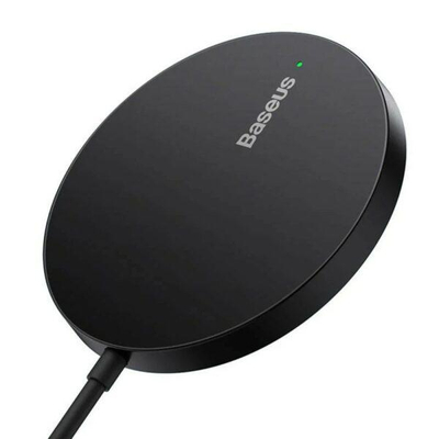 Karikues magnetik me induksion Baseus Simple Mini 3 BSU3812, 15W, 1x USB A 1x USB C, i bardhë