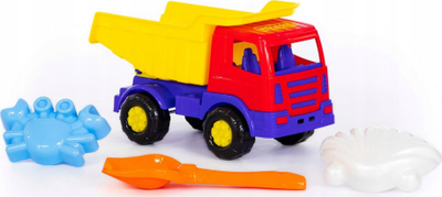 Set lodrash plazhi Pokusa Mirage Truck, 4 pjesë, kamion me benë, shumëngjyrësh