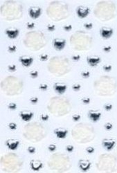 Декоративни стикери Brewis Self-Adhesive Gems, самолепливи камчиња, шарени