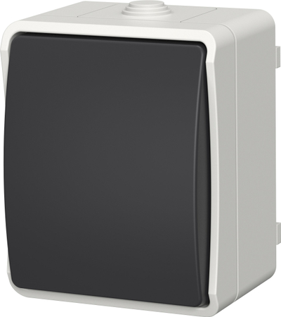 Prizë universale AQUA PLUS 40110, IP54, për ambiente të jashtme, gri