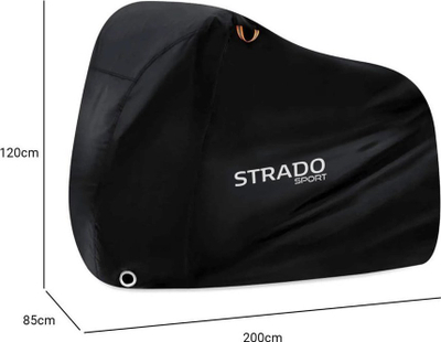 Mbulesë mbrojtëse Strado XXL, për biçikletë, motor e skuter, 120x85x200 cm, e zezë
