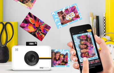 Kamerë digjitale instant Kodak Step Touch, printer ZINK, ekran me prekje, e bardhë
