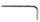 Çelës gjashtëkëndor Proline, lloji L, me top, 3 mm