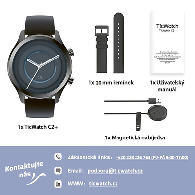 Orë e mençur Ticwatch C2+ Onyx TWC2PBK