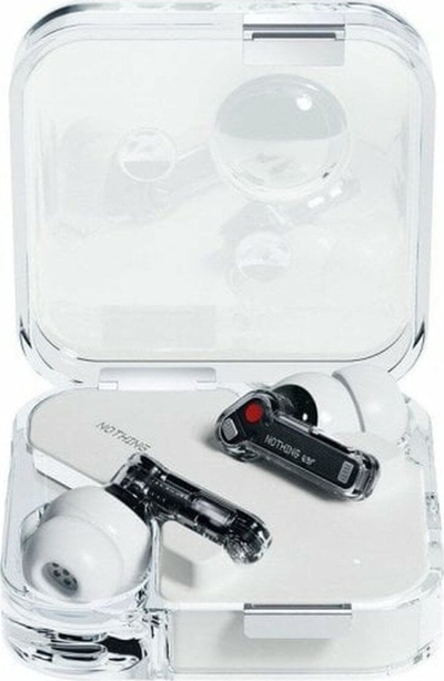Kufje Nothing Ear, True Wireless Stereo, Bluetooth, transparente t'bardha