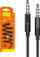 Аудио кабел Denmen DX02, 3.5 mm стерео, 2 m, црн