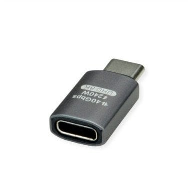 Adapter USB C ROLINE USB4 Gen 3x2, 40 Gbps, alumini, argjendtë