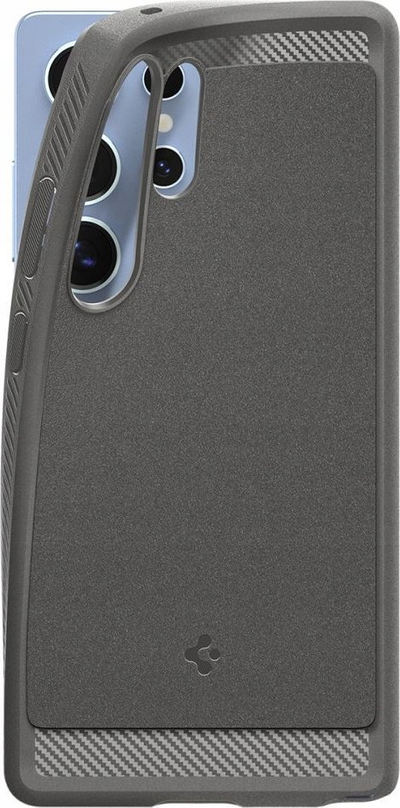 Kapak telefoni Spigen Rugged Armor MagSafe, Samsung Galaxy S25 Ultra, Marble Gray