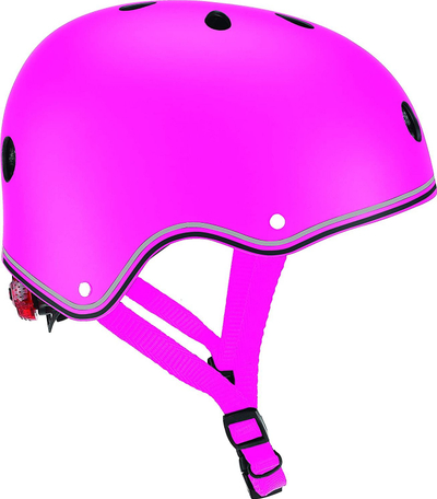 Helmetë Globber Primo Lights, rozë për kalamaj