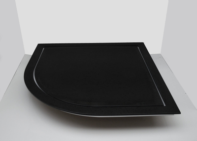 Pllakë dushi Cersanit Tako Slim, 90x90 cm, profil 4 cm, e zezë