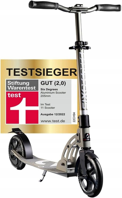 Trotinet SIX DEGREES Scooter 205, тркала 300 mm, сив
