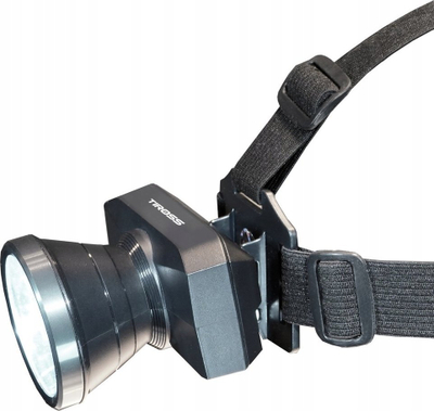 Dritë koke e rikarikueshme Tiross 1966, 1W LED, 90lm, e zezë