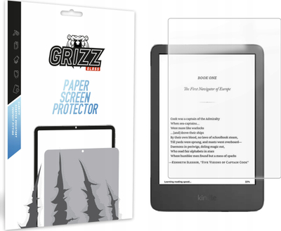 Folie mbrojtëse GrizzGlass PaperScreen për Amazon Kindle 6" 2024, matte