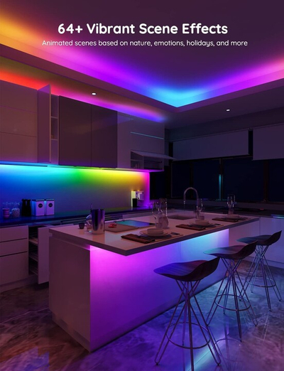 LED лента Govee WiFi Smart PRO LED RGBIC, 10м.