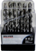Set stërvilash metali Silver EX10423, 25 copë, HSS 1-13mm, ngjyrë e zezë