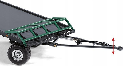 Model rimorkio Wiking Oehler ZDK 120 B, shkall 1:32, me dy boshte, jeshile