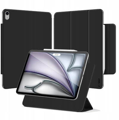 Навлака за таблет Tech-Protect SmartCase Magnetic за iPad Air 13" 2024-2025, со магнет, со потпирач, црна