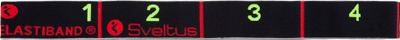 Shirit elastik për ushtrime Sveltus Elastiband, rezistencë 15 kg, me poster udhëzues