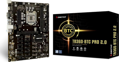 Pllakë amë Biostar TB360 BTC PRO 2.0, Intel B360, LGA 1151, e zezë