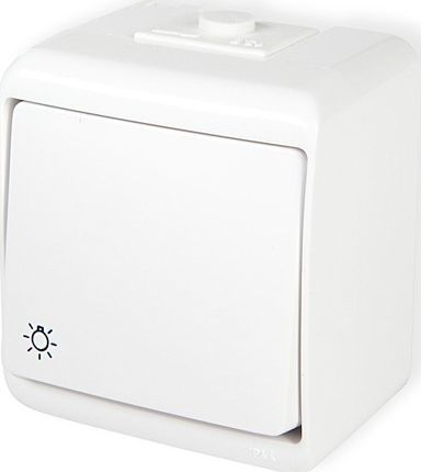 Lidhës elektrik Karlik Junior, 10A / 230V, IP44, i bardhë