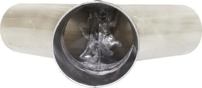 Tee shkarkimi TurboWorks 90°, 63/76mm, çelik inox 304