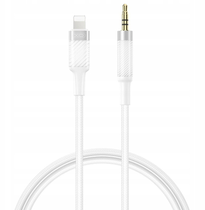 Аудио кабел XO NB-R279A Lightning во 3.5mm, 1m, бел