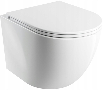 WC murale Omnires Ottawa, sistem silent flush, soft close, e bardhë