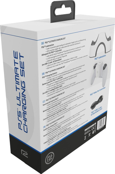 Станција за полнење Ready2gaming DualSense, за 2 контролери PS5, севкупен сет