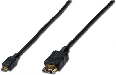 Kabllo Digitus HDMI Micro - HDMI, 1m, e zezë