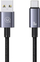 Kabllo USB në USB-C Usams SJ680USB01, 3A, 0.25m, e zezë metalike