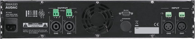 Amplifikator fuqie Audac SMA500, 2 kanale, 2 x 500 W, i zi