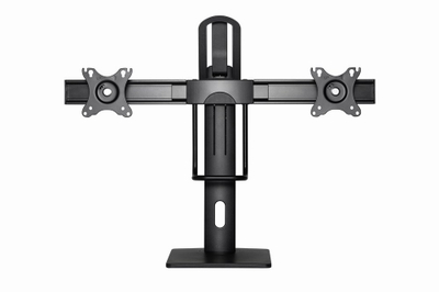 Qëndrim tavoline për monitorë Gembird MS-D2-01, për 2 monitorë 17"-27", VESA 75x75 100x100, i zi