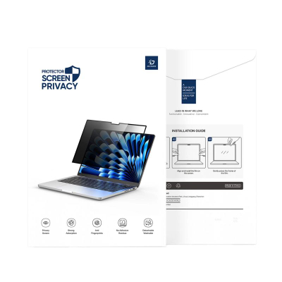 Folie ekrani Dux Ducis Privacy Film për MacBook Pro 15", për privatësi, anti-reflektive, e zezë