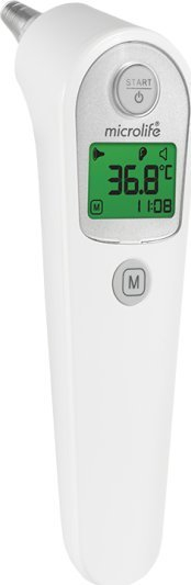 Termometër veshi Microlife IR 310 me rreze infra të kuqe, matje për 1 sekondë, i bardhë
