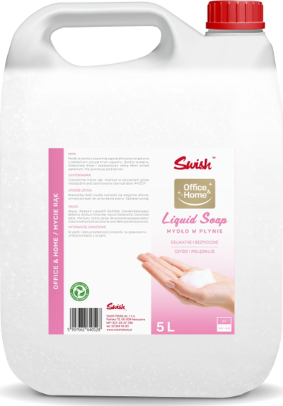 Sapun i lëngshëm Swish Liquid Soap, 5L, paketim ekonomik