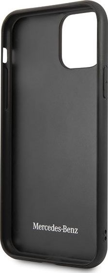 Këllëf telefoni Mercedes Benz Wood Line Rosewood për iPhone 11 Pro Max, hard cover, kafe
