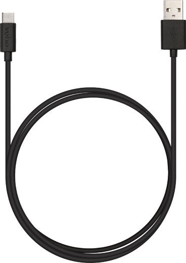 Kабел USB Veho VCL-003-C-1M, USB-A во USB-C, 1 m, црн
