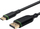 Kabull adaptor video Microconnect MC-USBCDP2, USB Type-C në DisplayPort, 8K, 2 m, i zi