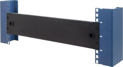 Panel mbulues rack Techly I-CASE BLANK-2-SCLTY, 2U, për kabinete, i zi