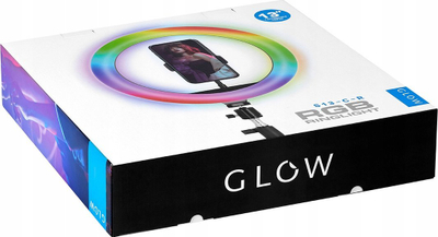 Dritë unazore Activeshop GLOW Ring Light, 13", RGB, me tripod, 10W