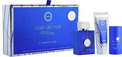 Set për meshkuj Armaf Club de Nuit Blue Iconic, EDP 105 ml + deodorant 75 g + xhel dushi 100 ml