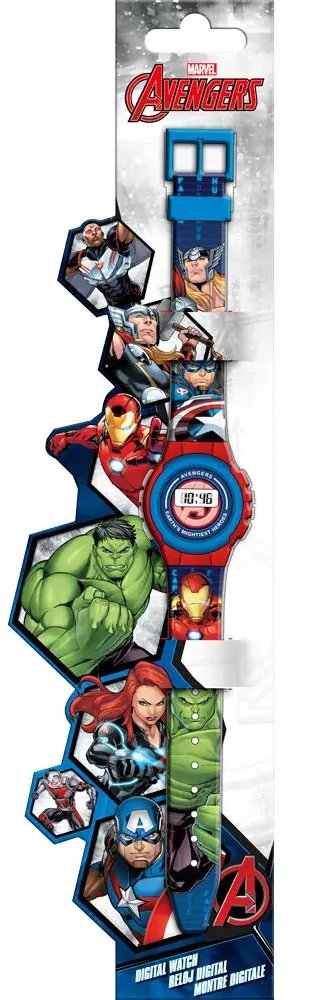 Orë dore digjitale për kalamaj Euroswan Avengers AVG4818, me motiv Avengers, ECO