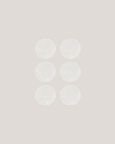 Jastëk gjiri për gra shtatzëna Carriwell Silk, i ripërdorshëm, 6 copë, i bardhë